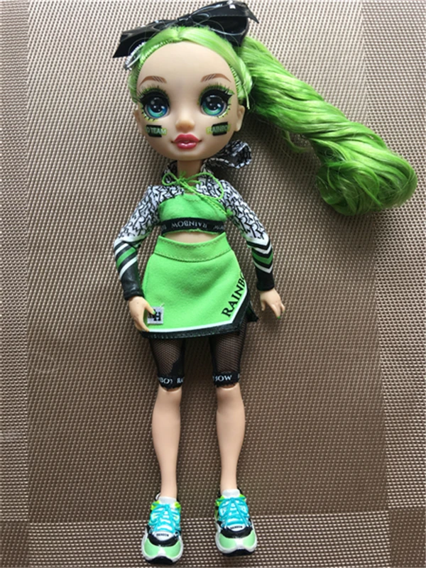 Rainbow Original Big Eyes Colorful Hair Doll Head Joints Movable Yoga White Body Boots Accessories | Игрушки и хобби