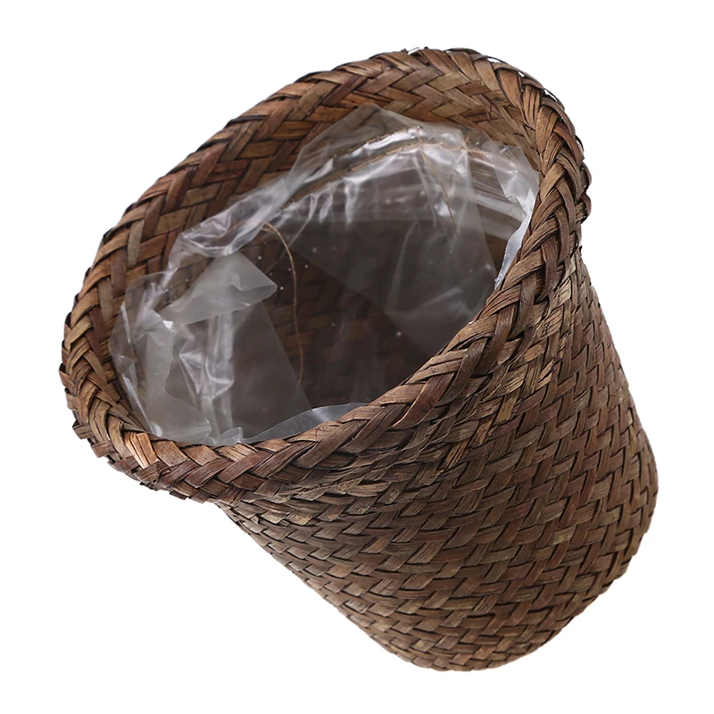 Корзина для хранения травы садовый цветочный горшок ручная работа органайзер