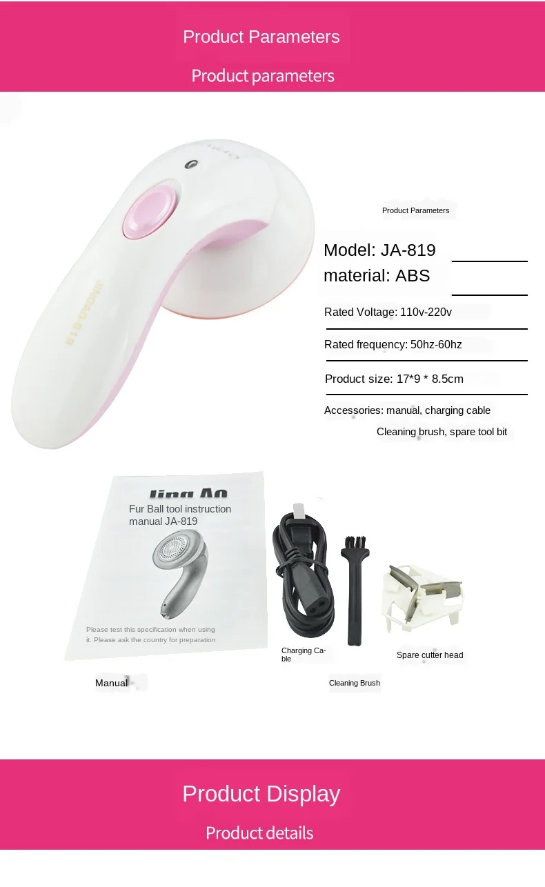 

Electric Lint Remover with Clothes for Women Rechargeable Lint Remover Machine to Remove Pellets Sweater Fabric