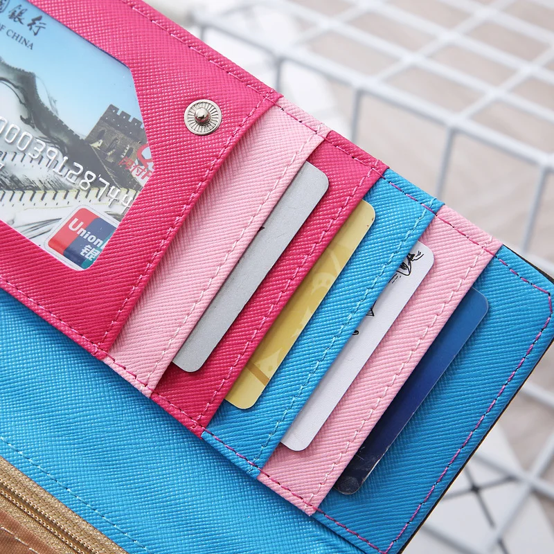 Новый длинный женский кошелек BOTUSI с сердечками Лучший чехол для телефона клатч