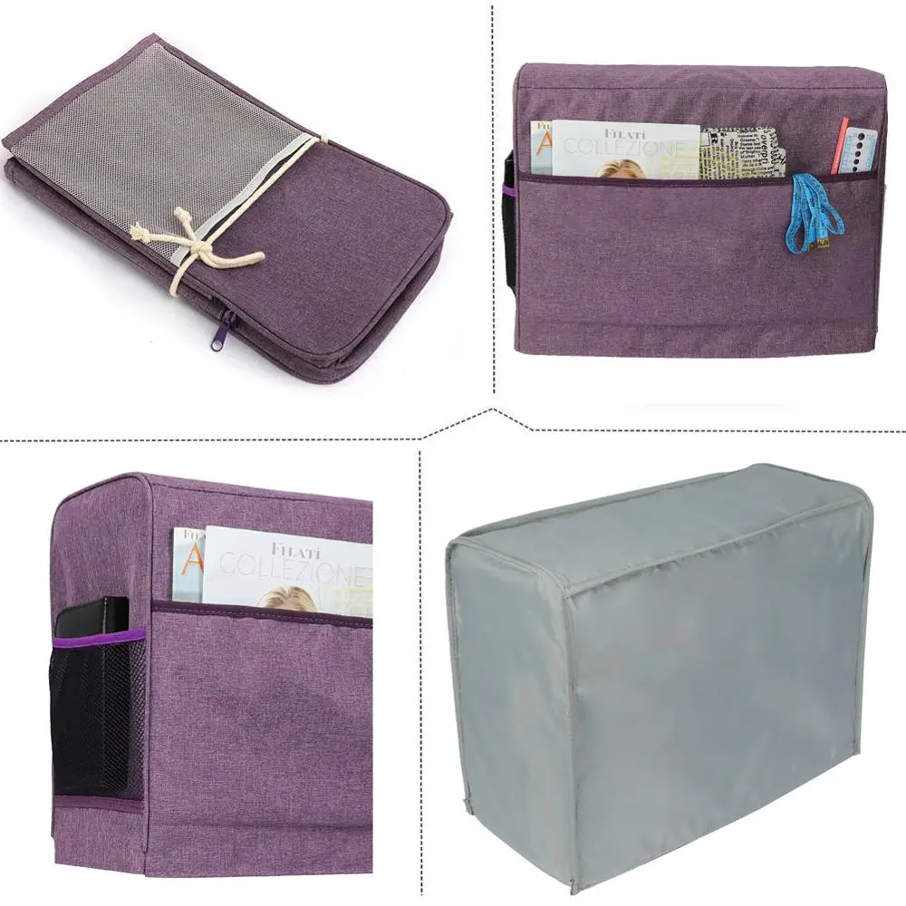 Органайзер для хранения швейной машины пылезащитный чехол с карманами