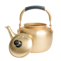 1pc household aluminium tea rice kettle anti leak vinegar tea bottle for home restaurant yellow 1l