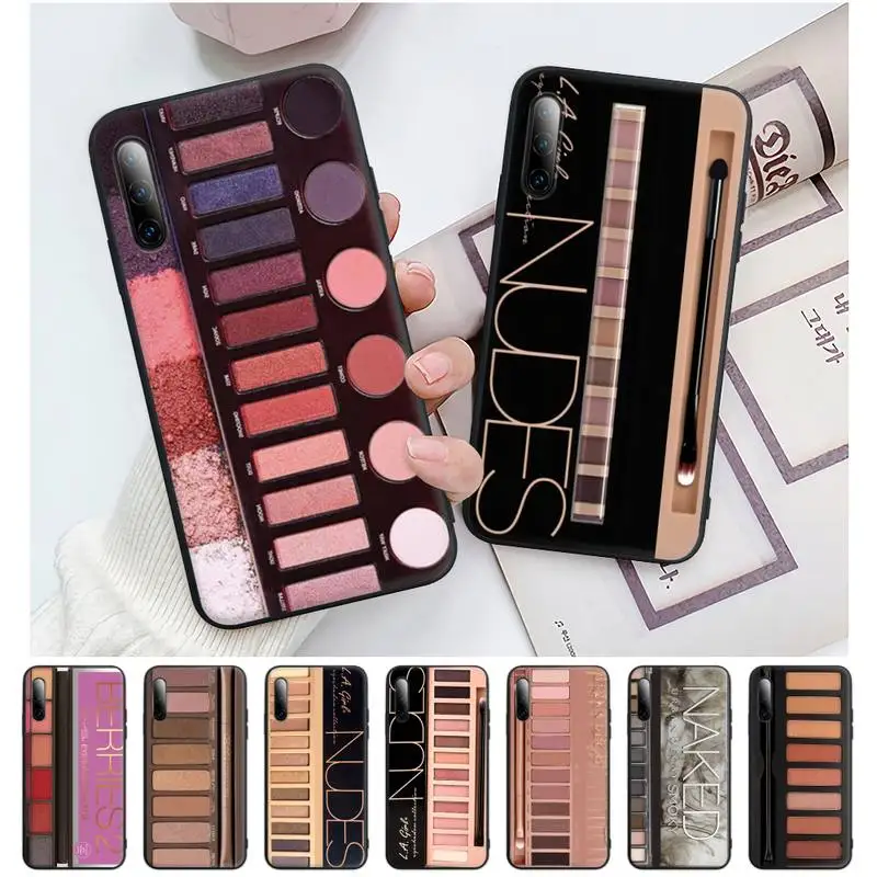 

Naked Makeup Eyeshadow Palette Black Silicone Mobile Phone Case For Honor 7A Pro 7C 10i 8 8A 8X 8S 9 10 20 Lite Cover