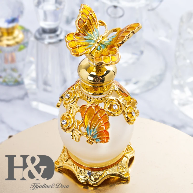 H&D, 15 стилей, пустые многоразовые флаконы для духов, Ретро стиль, матовое стекло, тонкий ароматизированный ароматизатор, контейнер для эфирных масел, Декор, подарок для девушек