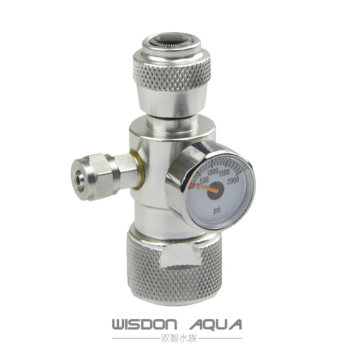 Алюминиевый сплав CO2 аквариумный мох растение рыба одиночный манометр регулятор