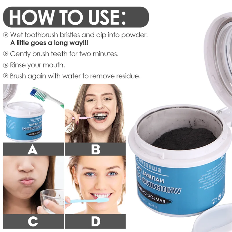 1 шт. отбеливающий порошок для зубов 50 г|Отбеливание зубов| |