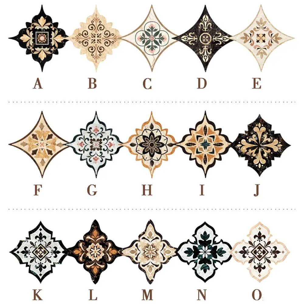 Самоклеящиеся диагональные наклейки для плитки s на пол стену ванной комнаты 3D