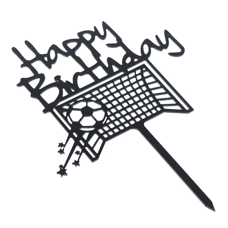 Топпер для торта С Днем Рождения день рождения спорт украшения вечеринки футбол