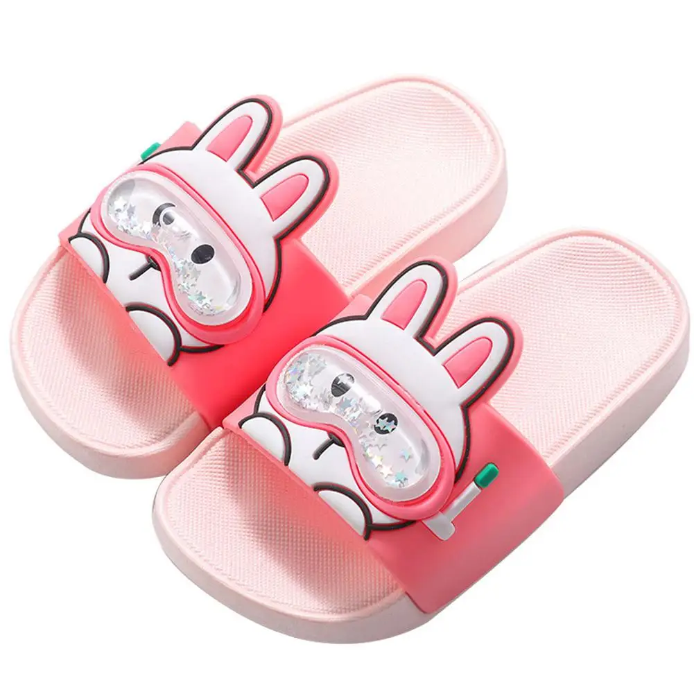 DishyKooker/детские Нескользящие повседневные сандалии с рисунком Домашняя обувь для
