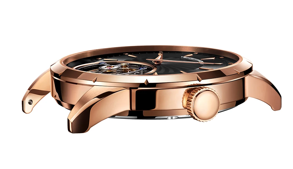 Брендовые роскошные механические часы Tourbillon, мужские наручные часы с ручным подзаводом, светящиеся сапфировые часы в подарок