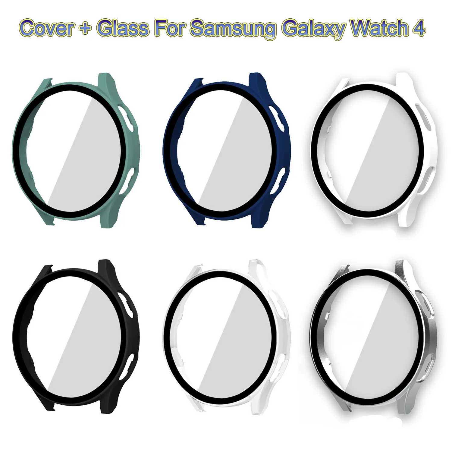 Стеклянный защитный чехол для Samsung Galaxy Watch 4 аксессуары 44 мм 40 универсальный из