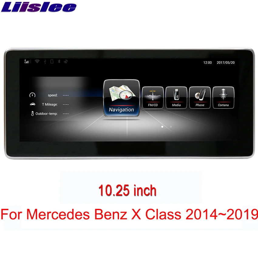 Liislee 10 25 &quotAndroid автомобильный Радио Стерео тире мультимедийный плеер для Mercedes Benz X
