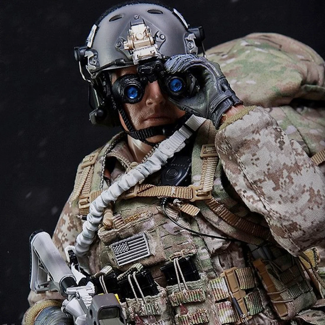 1/6 30 см солдатская модель костюм реалистичный хедлеппт Сделай Сам ручной работы солдат морские котики зимние боевые тренировочные фигурки и игрушки