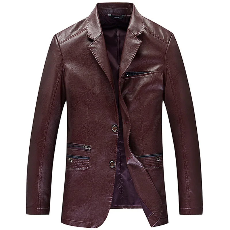 

new Haining winter leather suit brought sheep leather suit of leather jacket coat of middle-aged and young men