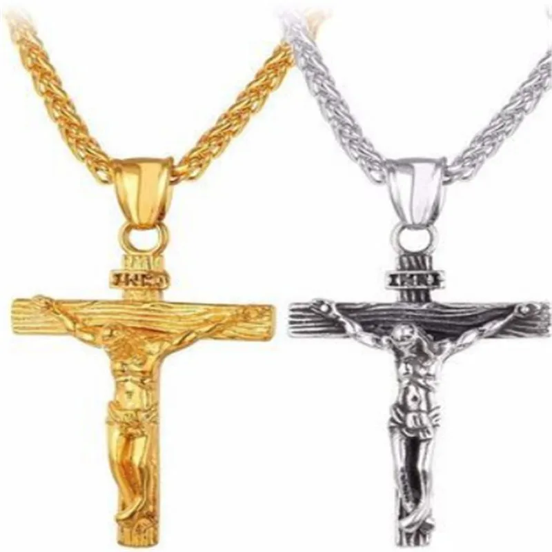 Новое модное ювелирное изделие Очаровательное ожерелье с крестом Иисуса из США