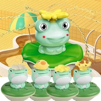 electric bath toy spray water floating rotation frog sprinkler shower frog sprinkler fountain float toys for children bathtub