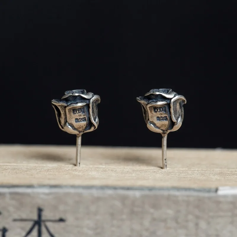 Забавные серьги в стиле ретро готическом из стерлингового серебра 925 пробы с