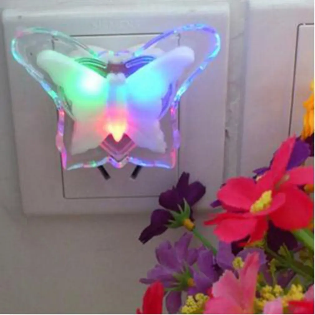 

Christmas gift LED Night Light Butterfly Shape Lamp Romantic Socket Lights Energy Saving Night Light Room Decoration Lamp