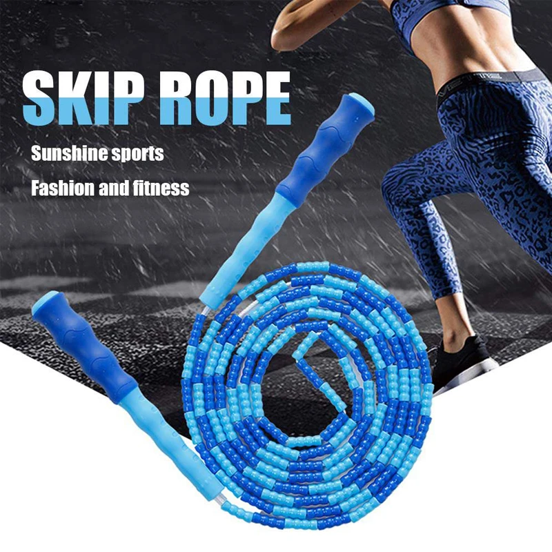 New 2.8m Adjustable Jump Rope Bamboo knot Anti-Slip Handle Skipping Exercise Crossfit Fitness Equipment for Athlete Workout | Спорт и