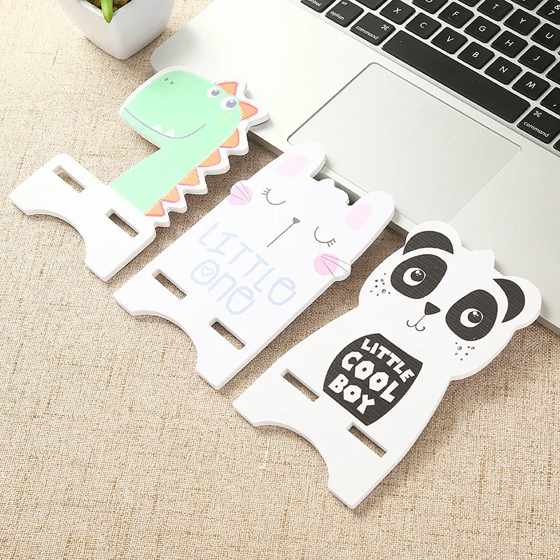 

Phone stand creative mobile phone holder cute cartoon simple wooden mobile phone bracket mobile phone universal phone accessorie