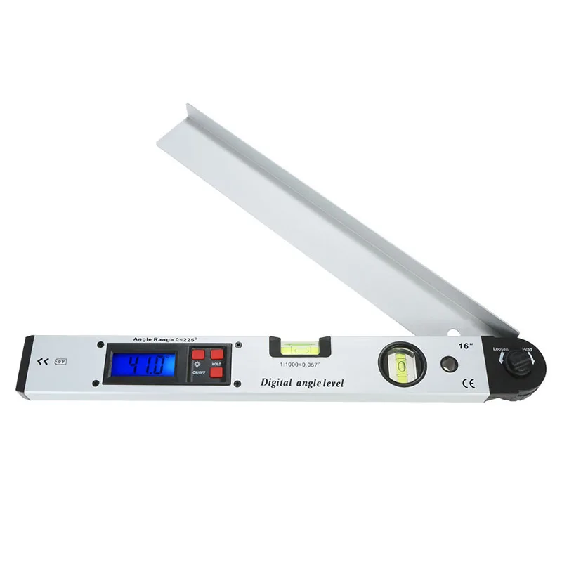 

Digital Display Spirit Level LED Display Angle Ruler Accurate Measurement Angle Meter New Boutique 400mm 225 Degrees CH