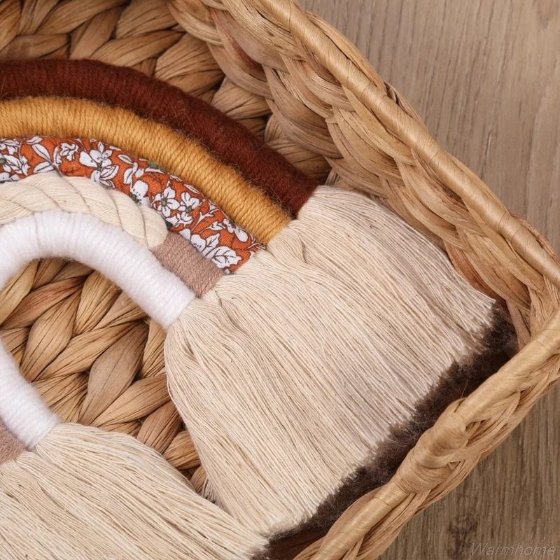 

DIY Rope Nordic Wall Hanging Ornament Handmade Woven Rainbow Room Decoration Living Room Home Decor N23 20 Dropshipping