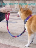 dog chain dog leash designer large medium small dog chest harness fashion teddy golden retriever dog leash and collar set