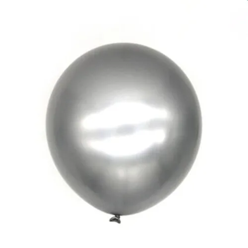 Chrome Silver 3" 18" 1" 10" " из белого латекса воздушные шары утолщаются счастливый декор для вечеринки в честь Дня Рождения Свадьба Любовь Воздушные шары для праздника море матовый цвет Globos - Цвет: Chrome Silver