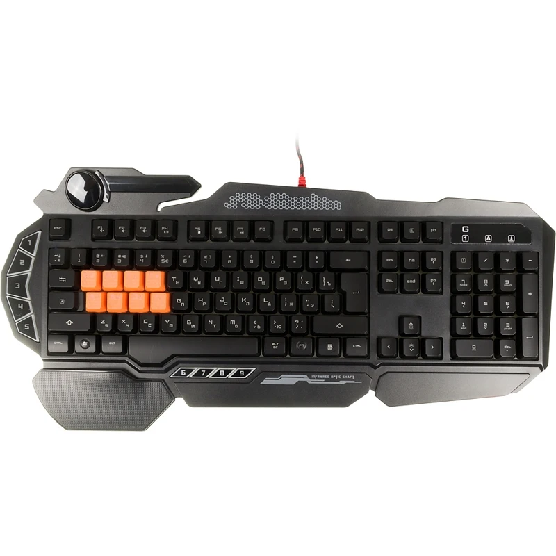 Клавиатура A4 Bloody B318 черный USB Multimedia for gamer LED|Клавиатуры| |