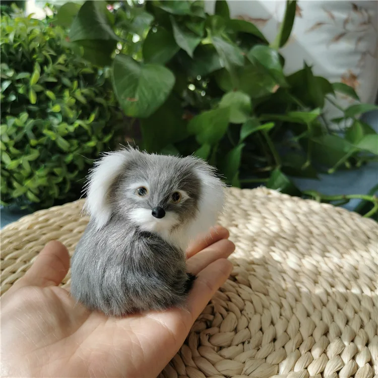 Маленькая милая Настоящая модель коала из смолы и меха серая кукла украшение