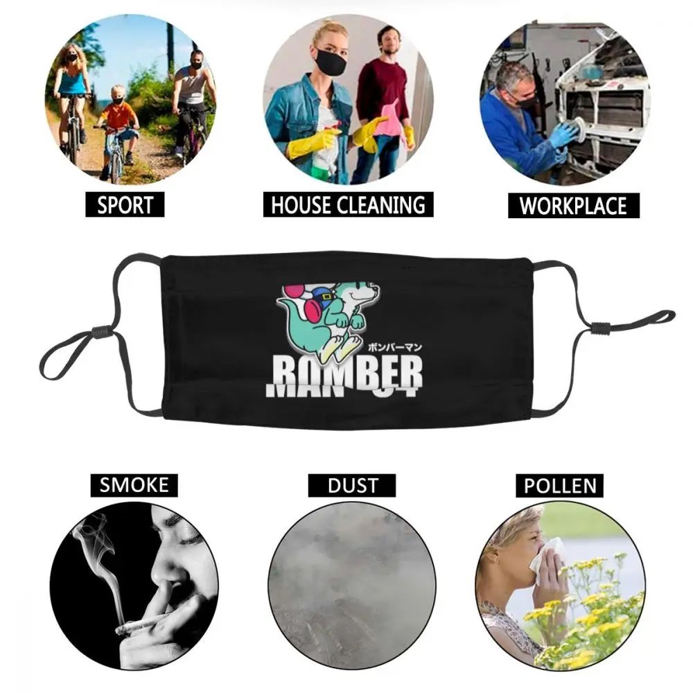 

Bomberman 94 Reusable Face Mouth Mask Anime Respirator Anti Bacterial Dust Mouth Protection Cover