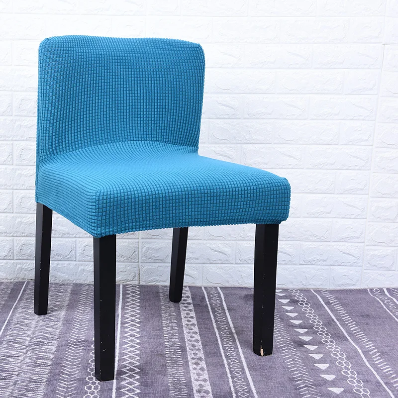 Эластичный флисовый чехол на офисное кресло обеденный стул с низкой спинкой