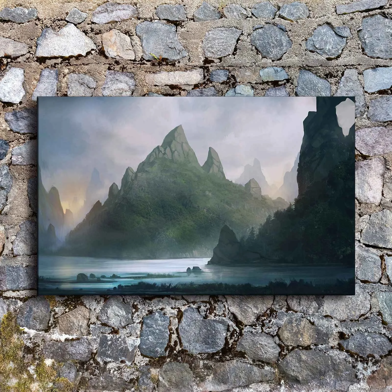 

Home Decor Pictures Of Mountains Wall Art HD Canvas Print Poster Living Room Decor Landscape Painting