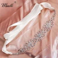 miallo 2019 fashion rose gold flowers austrian crystal wedding belts sashes bridal women sash for dress jewelry accessories