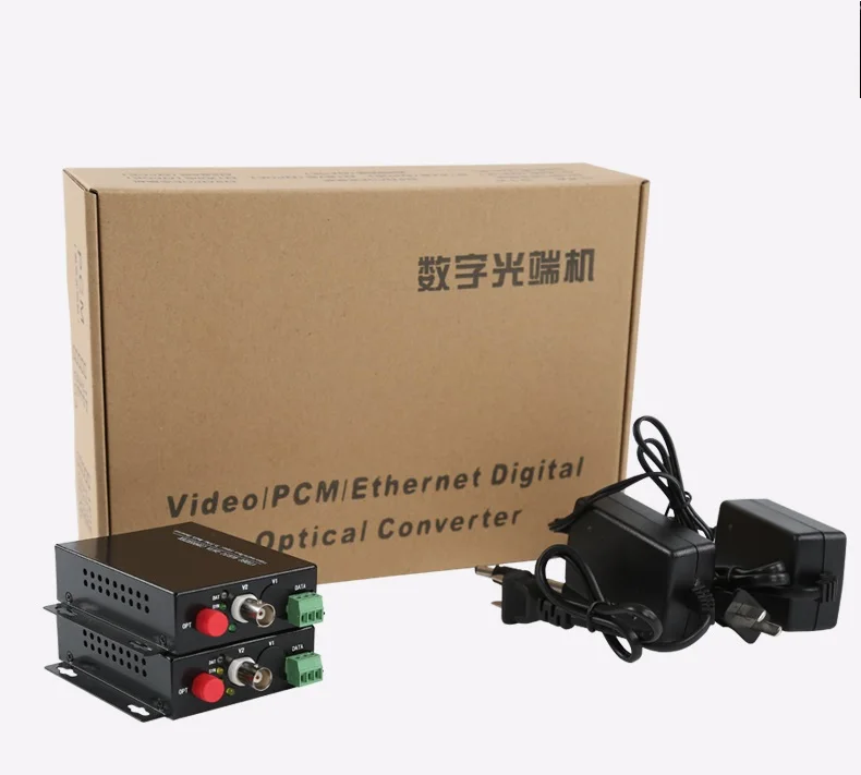 1 пара 2 шт./лот канал Волоконно-оптический видео конвертер передатчик и приемник