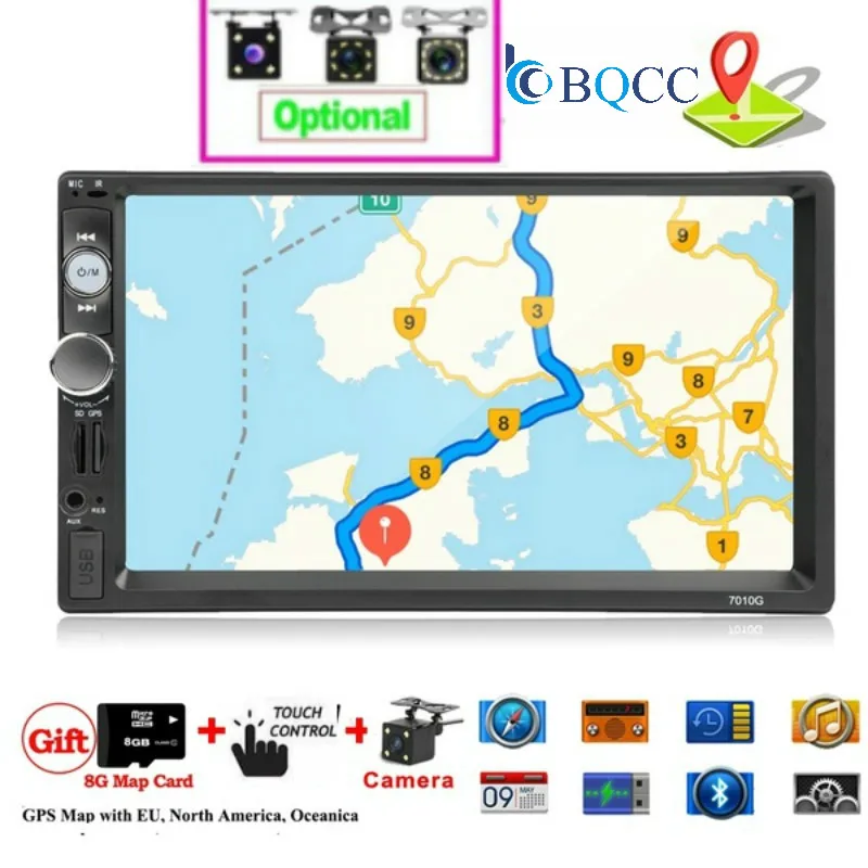 7 дюймовый сенсорный экран 2 din Android мультимедийный плеер MP5 дисплей Автомагнитола