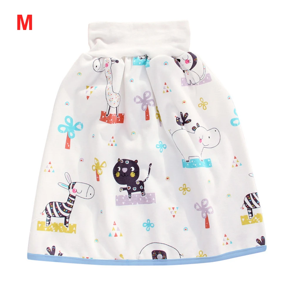 

High Waist Reusable Children Anti Leakage Bedroom Breathable For Baby Cotton Blend Waterproof Diaper Skirt Absorbent Shorts Home