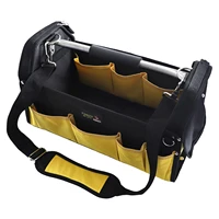 portable tool bag thick canvas large capacity open electrician tools organizer pouch repair maintenance toolkit storage regular