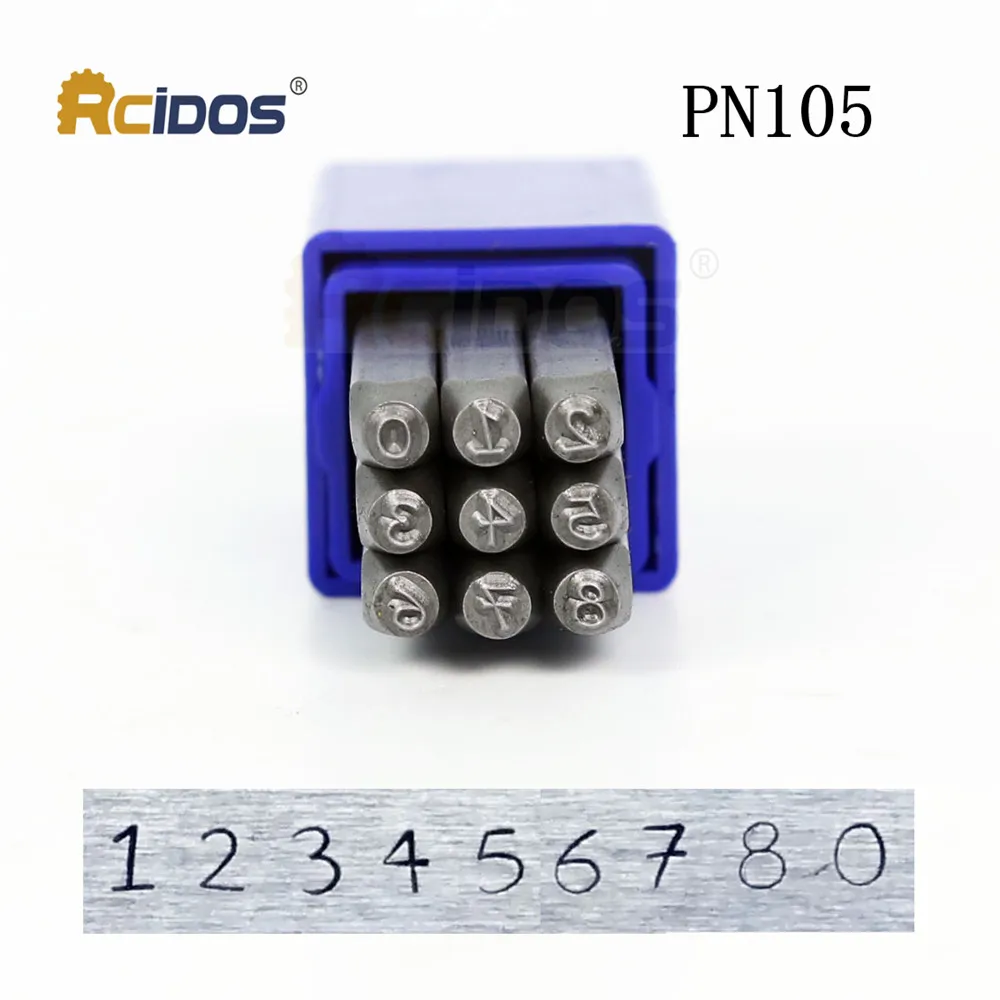 Набор металлических штампов серия PN с цифрами 3 мм набор стальных букв сделай сам