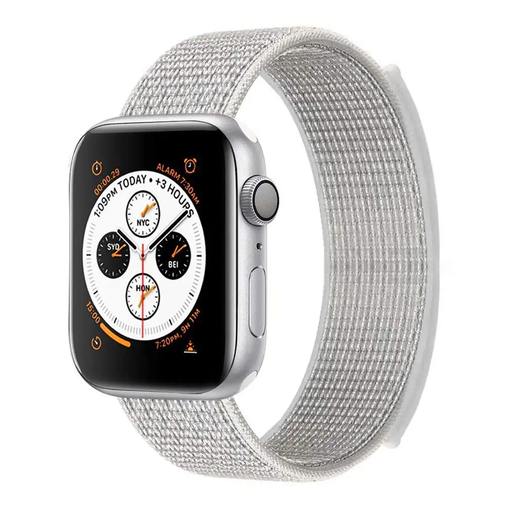 15 Ремешок для наручных часов Apple Watch 4 серии 3/2/1 38 мм 42 мм мягкий нейлон дышащий сменный ремешок Спортивные петли для наручных часов iwatch серии 4 40 мм 44 мм - Цвет ремешка: 15