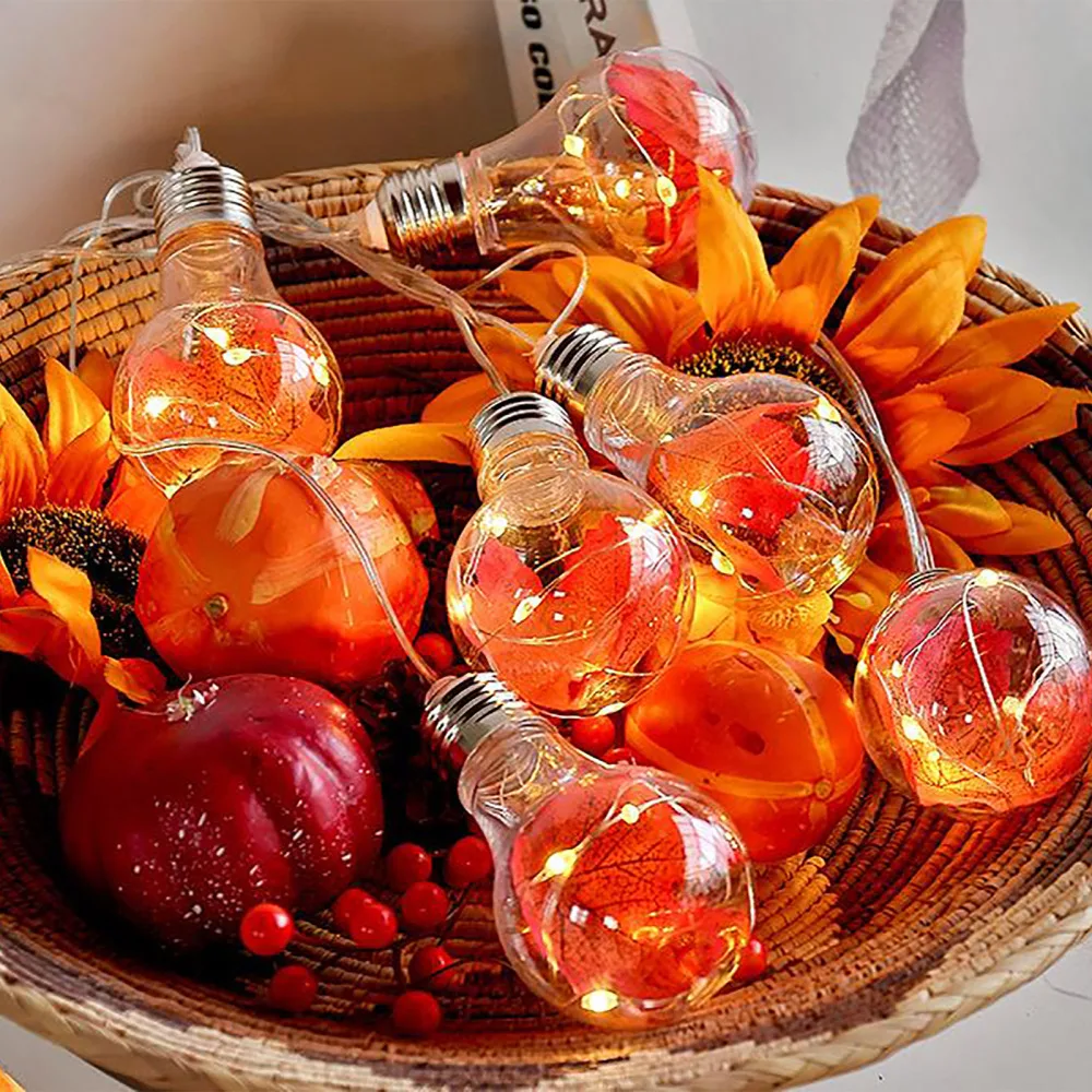 СВЕТОДИОДНАЯ Гирлянда в виде кленовой лампы домашний декор подвески для