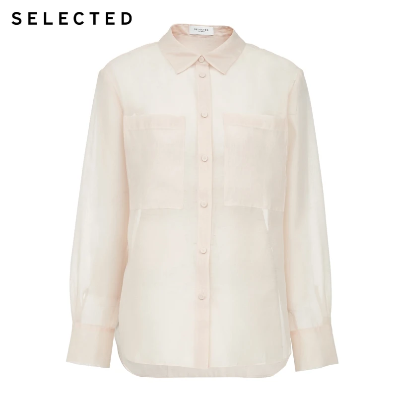 

SELECTED Women's Long-sleeves Chiffon Casual Shirt S|420305023