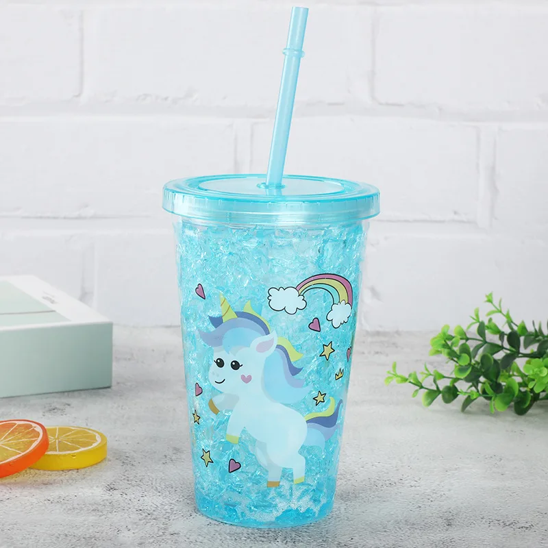 450 мл Единорог молочный коктейльный напиток бутылка для воды Модная Портативная