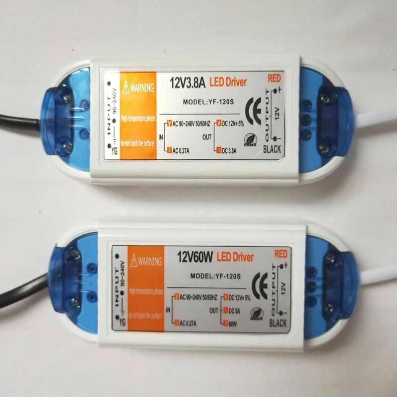 

LED Strip Transformer Source Power Supply Adapter LED Lamp Charger 12V 48W LED Driver Lighting Power Supply AC DC 220V TO 12V