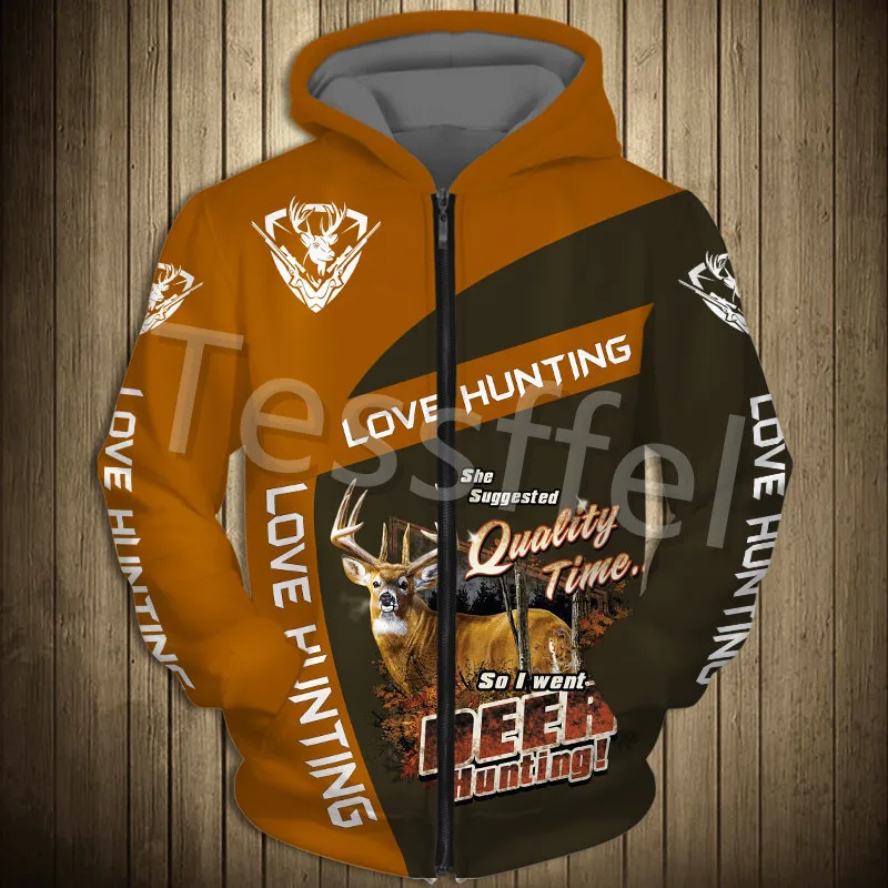 

Tessffel Camouflage Hunting Deer Hunter 3D Printed Winter Hoodie Fleece Warm Hood Thick Coat Zipper Men's Hoodies Jacket Style-2