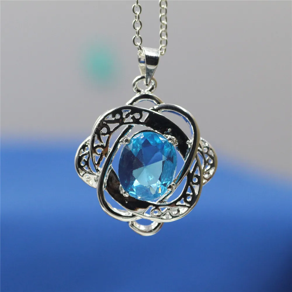 

Новый Серебряный кулон темпераментный Женский Классический Нежный круглый полый кулон ожерелье подарок