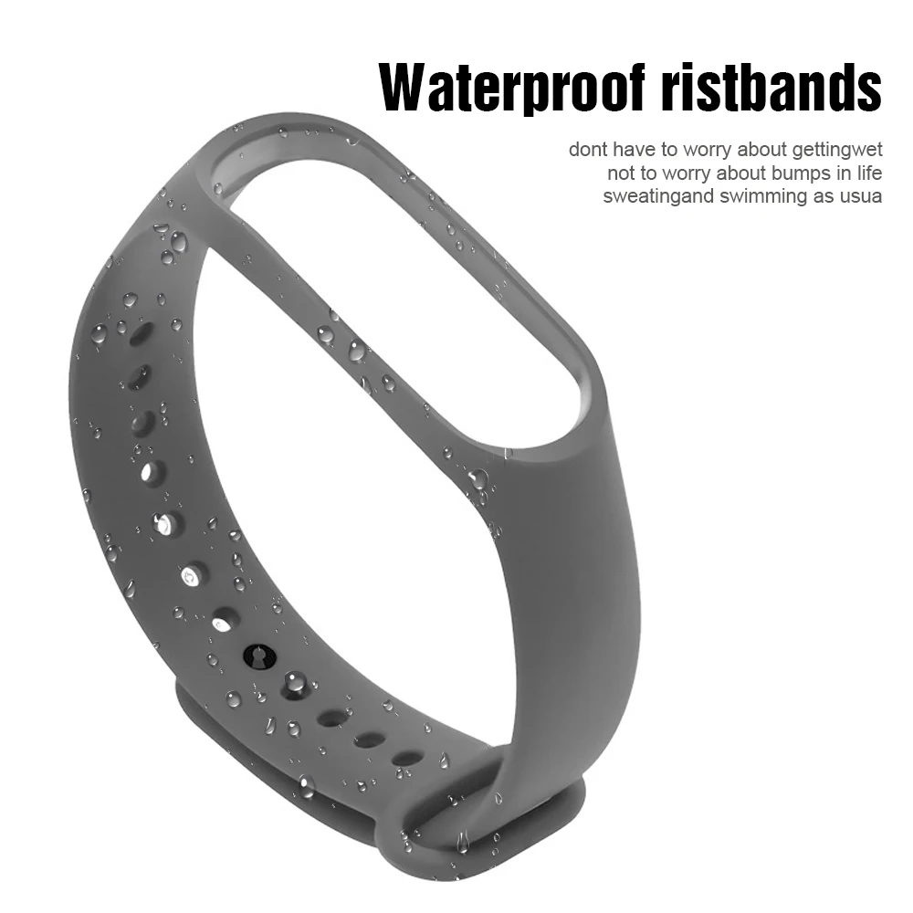 Ремешок силиконовый для Xiaomi Mi Band 5 сменный Браслет из мягкого ТПУ цвета запястья |