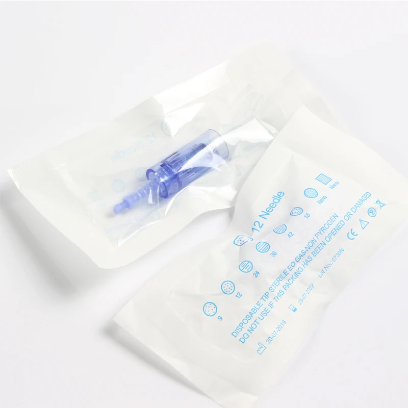 100 шт. Дерма ручка a6 bbglow машина картридж иглы синий microneedling для замены головки
