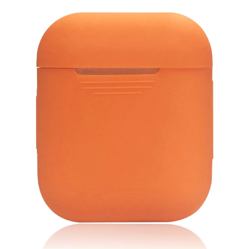 Orange Силиконовый чехол Briame для Apple Airpods, ударопрочный чехол для Apple, гарнитура для Airpods, ультра тонкий защитный чехол для Air Pods - Цвет: Orange