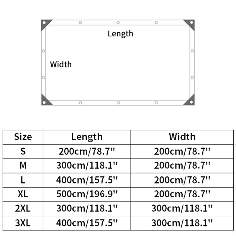 

Square Shade Sail Outdoor Sun Shade Net Anti-UV Awnings Sun Shelter Garden Patio Pool Shade Sail Windproof Sun Shade Net